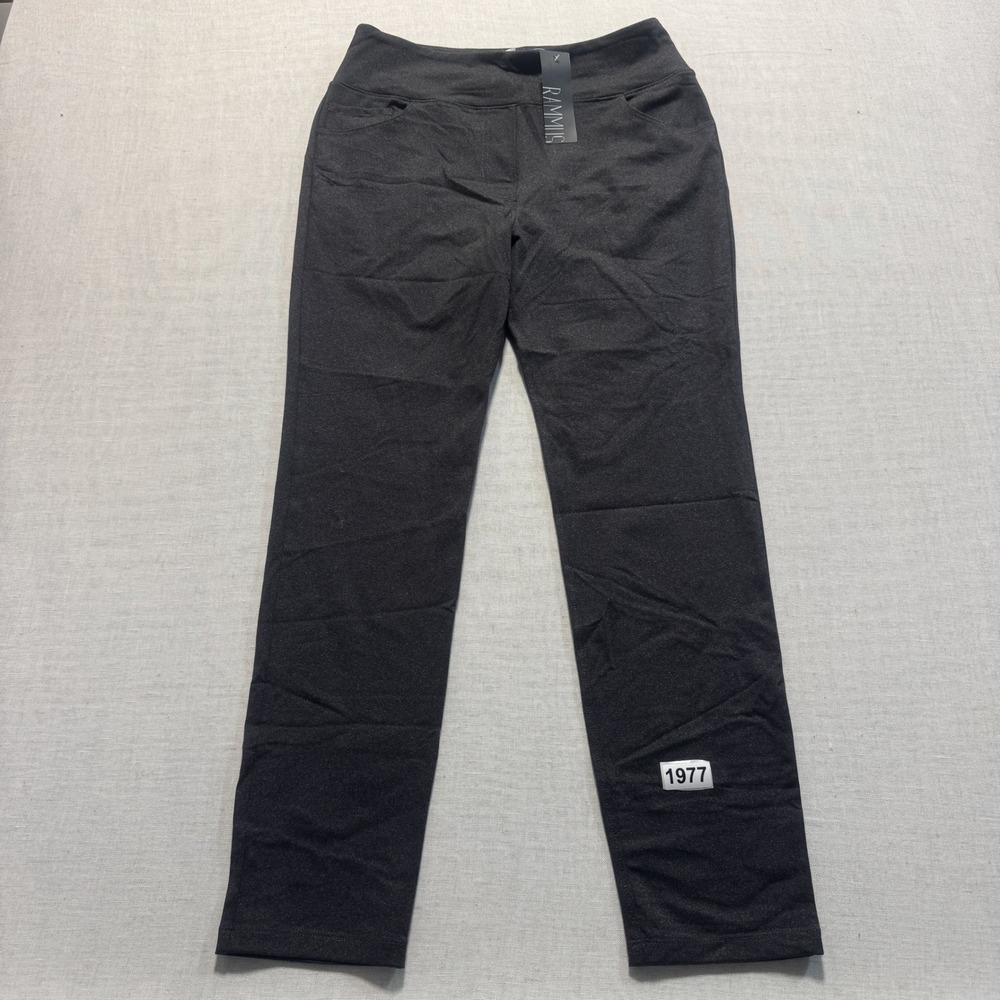 Rammis Straight Leg Trousers Womens 27L Charcoal Gray New
